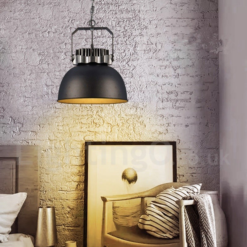 Lampada a sospensione vintage in metallo Black Country 32 x 38 cm