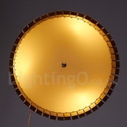 Lampada a sospensione a tamburo in legno 44,5 cm