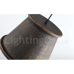 Lampada a sospensione vintage retrò in metallo 1 luce