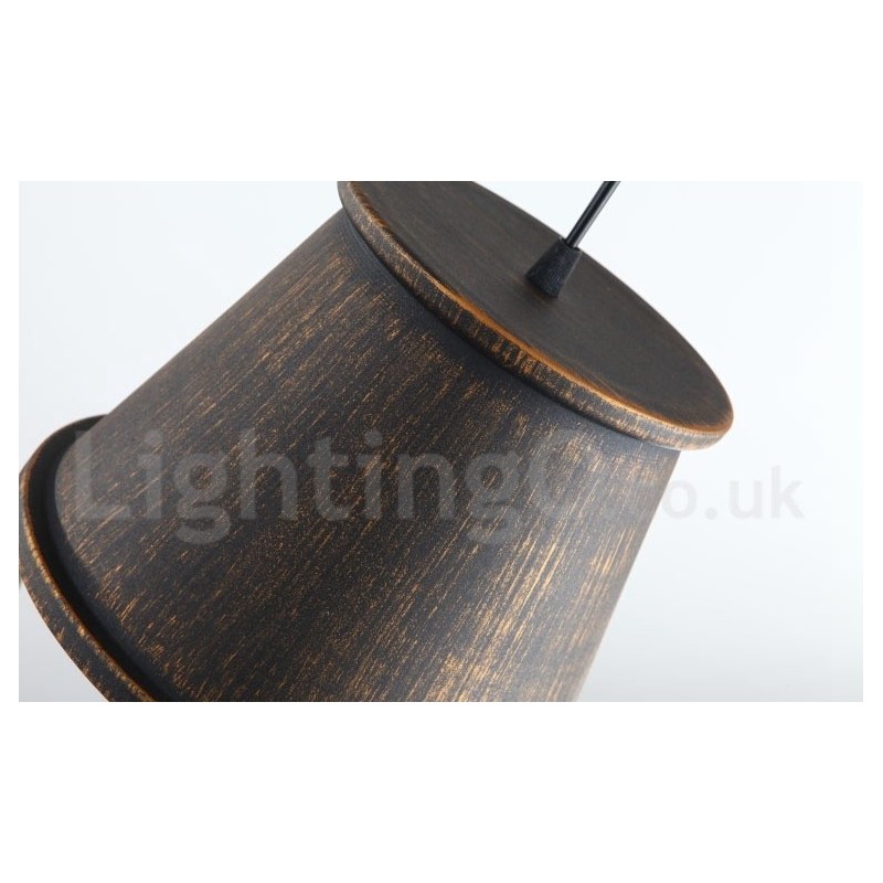 Lampada a sospensione vintage retrò in metallo 1 luce