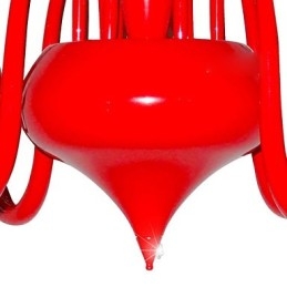 Lampadario moderno 18 luci G4 dipinto rosso