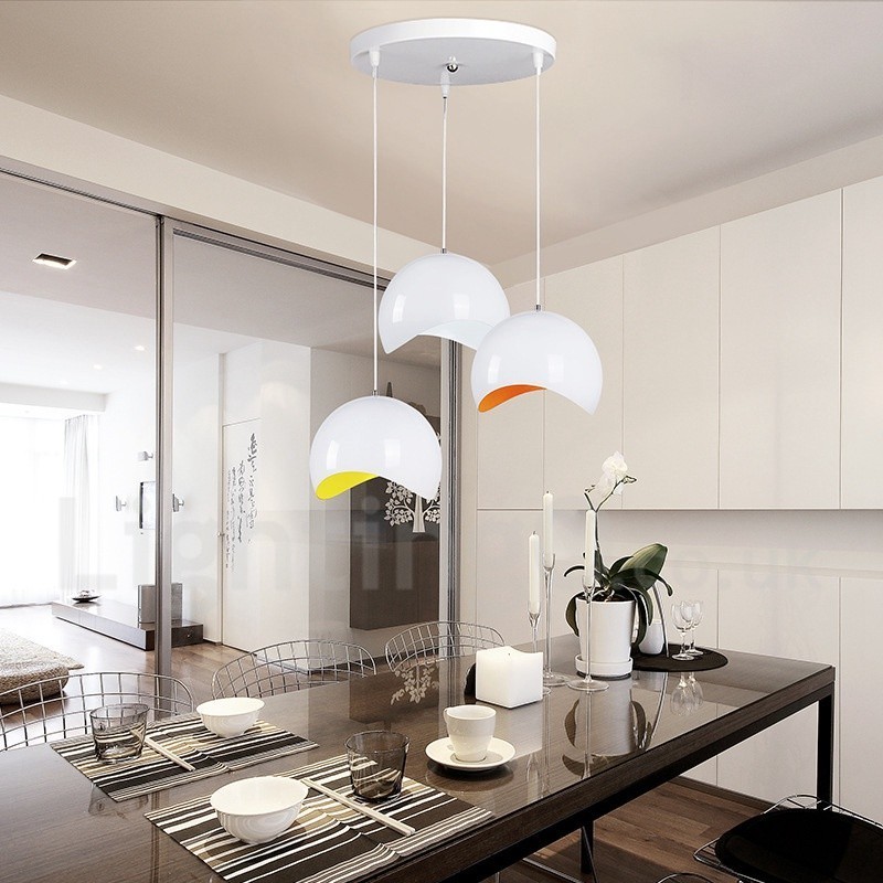 Lampada a sospensione moderna contemporanea in metallo, 20 cm, LED