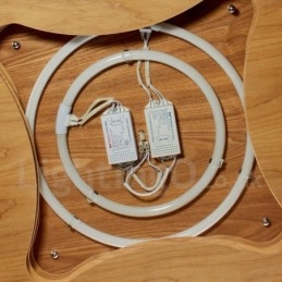 Lampada da soffitto in legno 58x58 cm