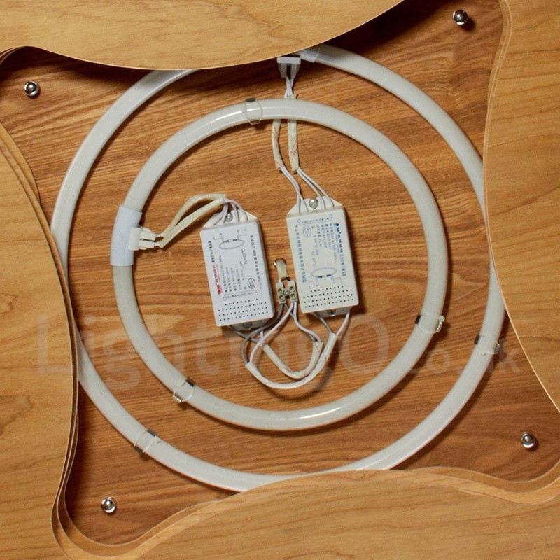Lampada da soffitto in legno 58x58 cm