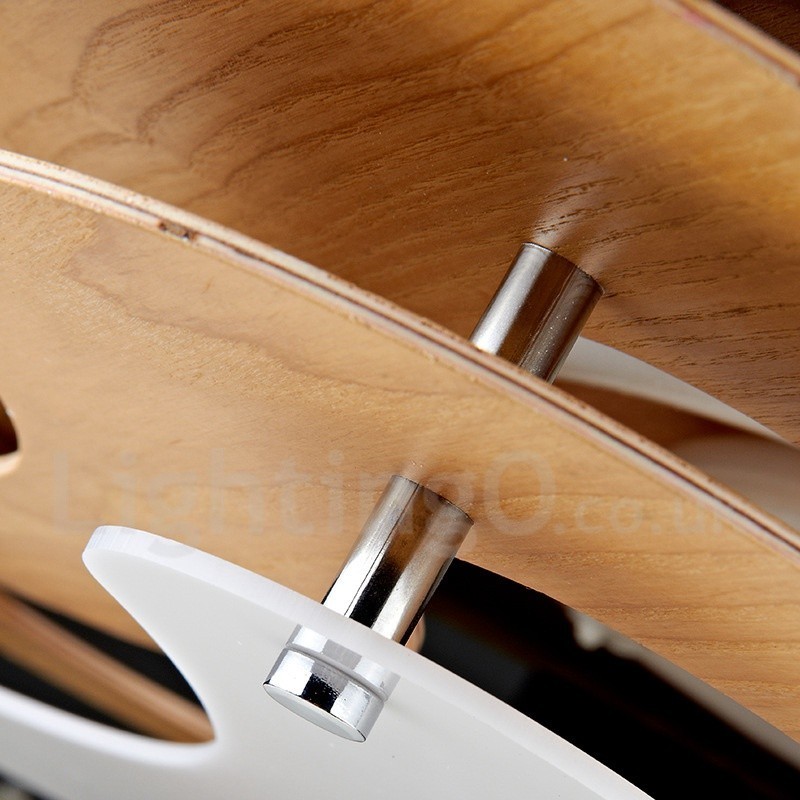 Lampada da soffitto in legno 58x58 cm