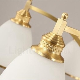 Lampadario rustico Lodge in rame e metallo 5 luci LED integrato 68x50 cm