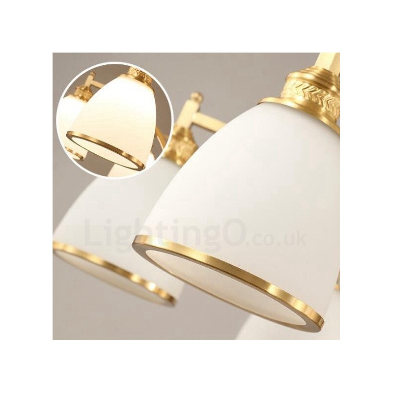 Lampadario rustico in rame e metallo con LED integrato 10 luci 105x60 cm