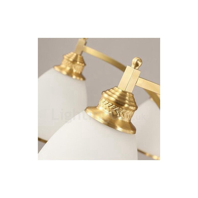 Lampadario rustico in rame e metallo con LED integrato 10 luci 105x60 cm