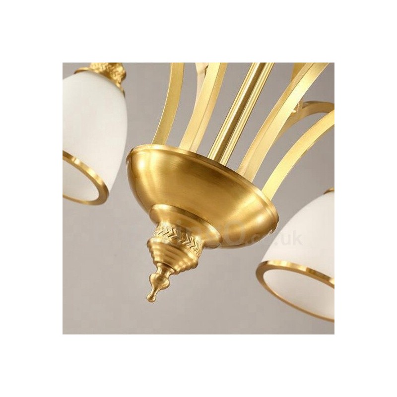 Lampadario rustico in rame e metallo con LED integrato 10 luci 105x60 cm