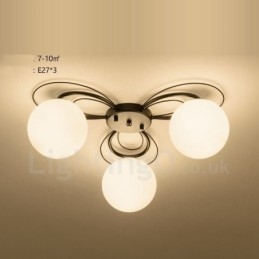 Lampadario rustico a 3 luci con LED integrato E27 55 x 19 mm