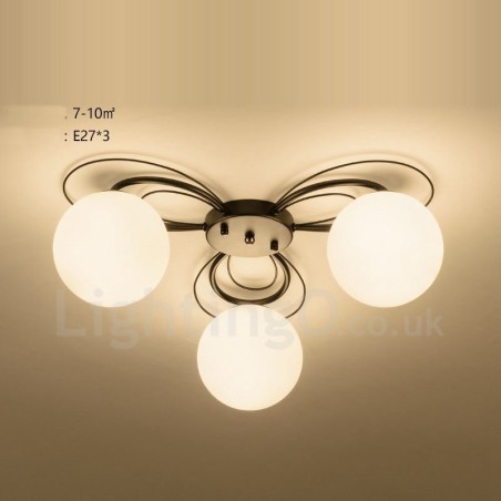 Lampadario rustico a 3 luci con LED integrato E27 55 x 19 mm