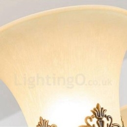 Lampadario LED integrato Rustic Lodge a 8 luci in metallo 85 x 42 cm