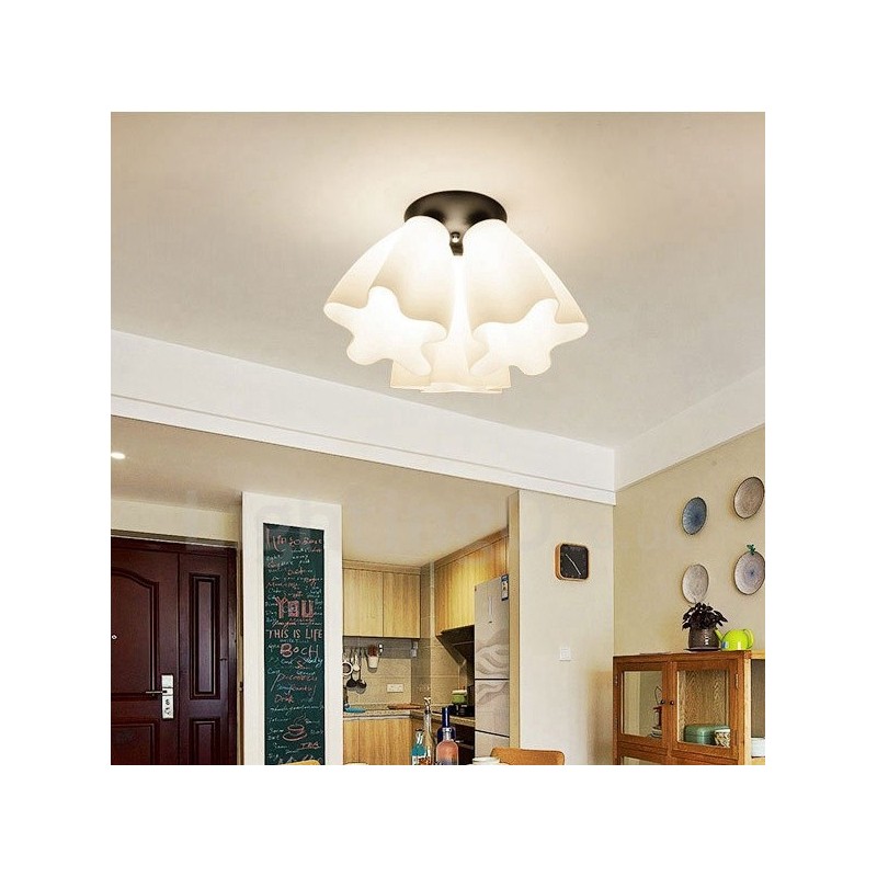 Lampadario rustico a 3 luci 33 x 28 cm