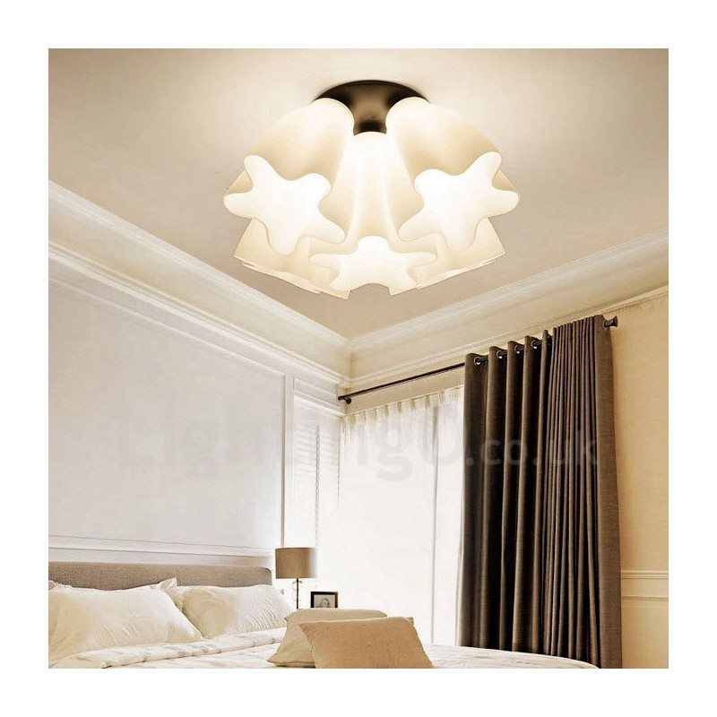 Lampadario rustico a 5 luci 50 x 28 cm