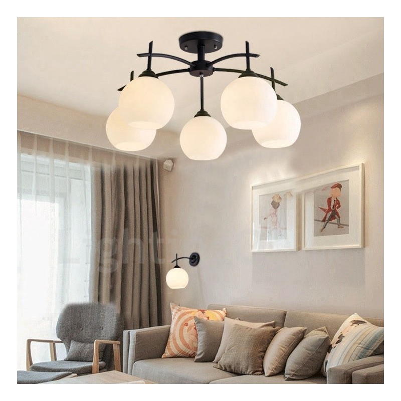 Lampadario classico tradizionale a 5 luci 40 x 61 cm