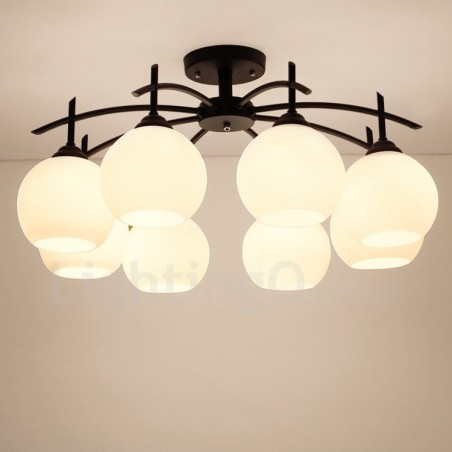 Lampadario classico tradizionale a 8 luci 80 x 43 cm