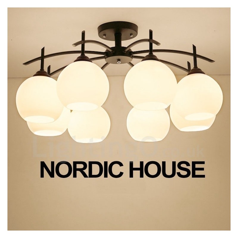 Lampadario classico tradizionale a 8 luci 80 x 43 cm