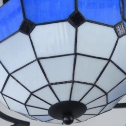 Lampadario mediterraneo a 9 luci, 78 x 30 cm