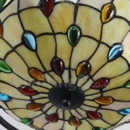 Lampadario mediterraneo 9 luci LED integrato 78 x 30 cm