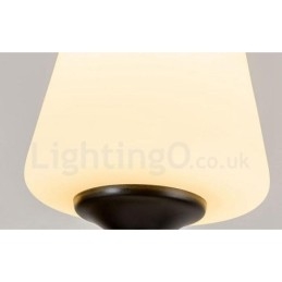 Lampadario rustico in metallo Rustic Lodge a 8 luci con LED integrato 80x40 cm