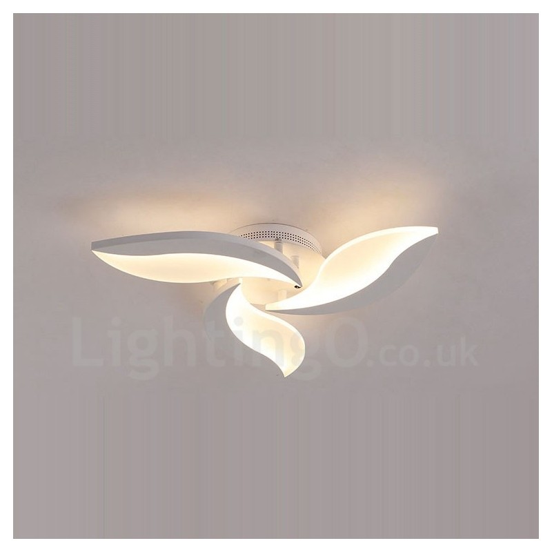 Lampadario moderno contemporaneo a 3 luci con LED integrato 60 x 10 cm