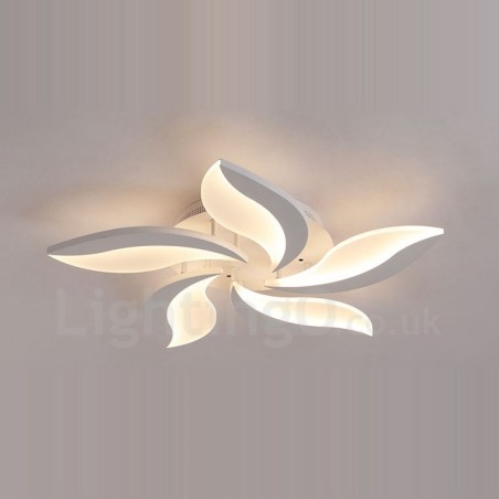 Lampadario moderno contemporaneo LED integrato 5 luci 70 x 10 cm