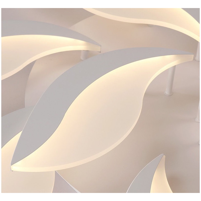 Lampadario contemporaneo LED integrato 15 luci 128 W 120 x 15 cm