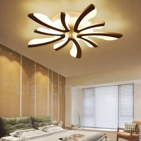 Lampadario moderno contemporaneo a 5 luci con LED integrato