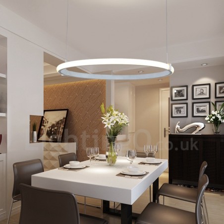 Lampadario moderno contemporaneo Ring 40 cm LED integrato