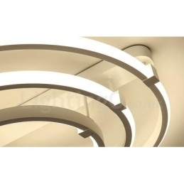 Lampadario moderno contemporaneo a 3 anelli LED integrato 40+60+80 cm