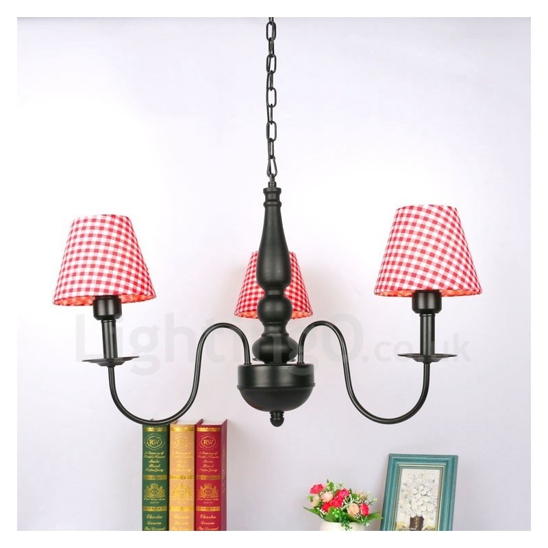Lampadario classico tradizionale in metallo con LED integrato 3 luci 1200 x 1200 mm
