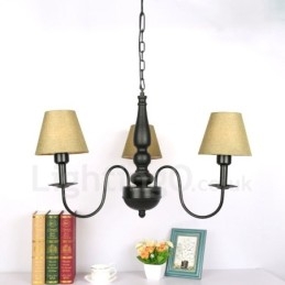 Lampadario classico tradizionale in metallo con LED integrato 3 luci 1200 x 1200 mm