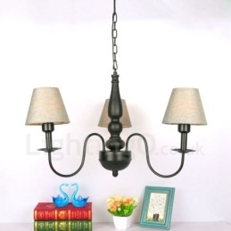 Lampadario classico tradizionale in metallo con LED integrato 3 luci 1200 x 1200 mm