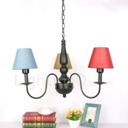 Lampadario classico tradizionale in metallo con LED integrato 3 luci 1200 x 1200 mm