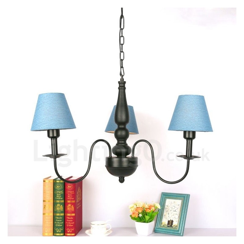 Lampadario classico tradizionale in metallo con LED integrato 3 luci 1200 x 1200 mm