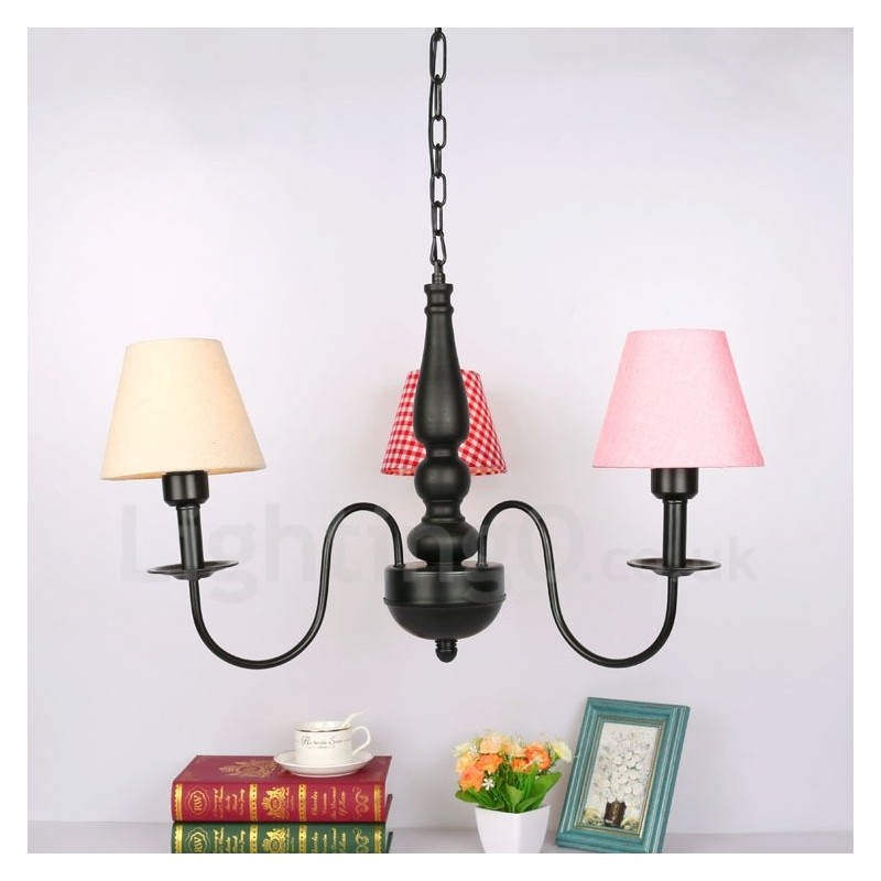 Lampadario classico tradizionale in metallo con LED integrato 3 luci 1200 x 1200 mm