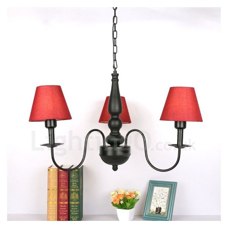 Lampadario classico tradizionale in metallo con LED integrato 3 luci 1200 x 1200 mm