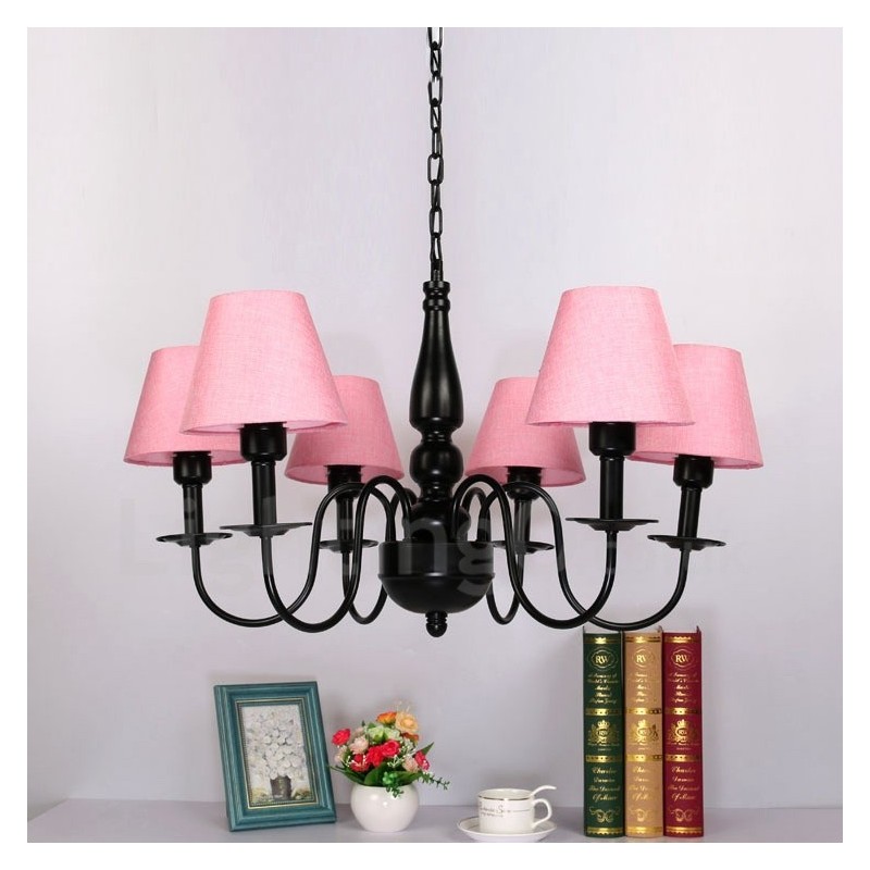 Lampadario mediterraneo in metallo con LED integrato a 6 luci 1200 × 1200 mm
