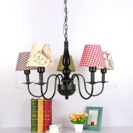 Lampadario mediterraneo in metallo con LED integrato 1200 x 1200 mm