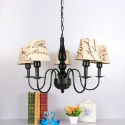 Lampadario mediterraneo in metallo con LED integrato 1200 x 1200 mm