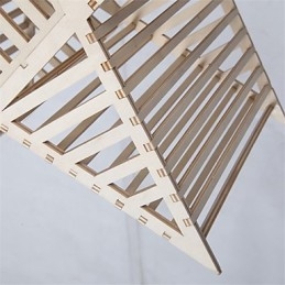 Lampadario vintage in legno con stella a cinque punte