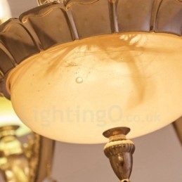 Lampadario classico in metallo con LED integrato a 15 luci 100x70 cm
