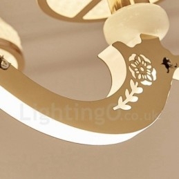 Lampadario classico tradizionale LED integrato 6 luci in metallo 70x55 cm