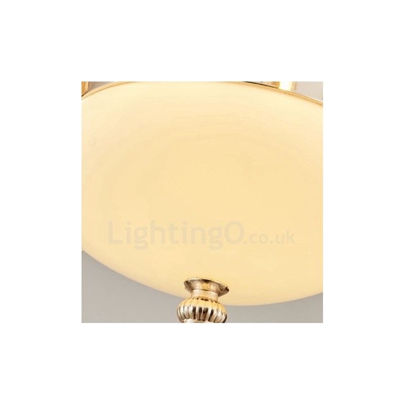 Lampadario classico in metallo con LED integrato 8 luci 75x50 cm