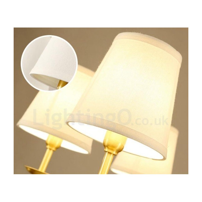 Lampadario rustico Lodge in metallo con LED integrato a 6 luci 72x50 cm