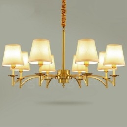 Lampadario rustico Lodge in metallo con LED integrato a 8 luci 88x50 cm