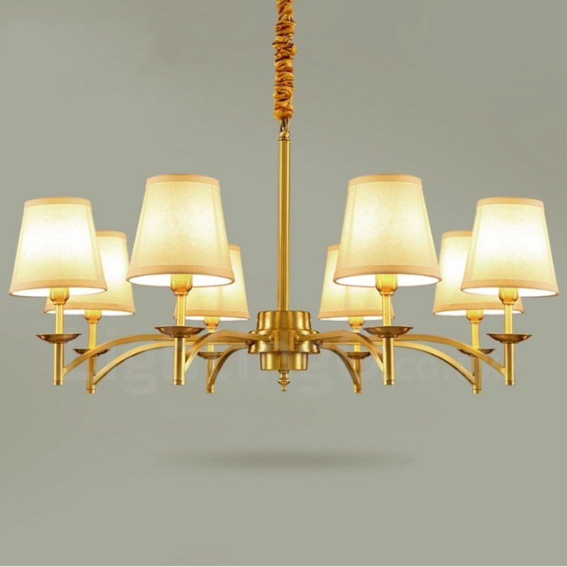 Lampadario rustico Lodge in metallo con LED integrato a 8 luci 88x50 cm