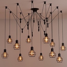 Lampadario a sospensione creativo stile americano 12 luci