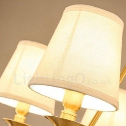 Lampadario rustico Lodge in metallo con LED integrato 5 luci 61x51 cm