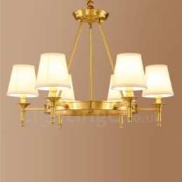 Lampadario rustico Lodge in metallo con LED integrato a 6 luci 86 x 56 cm